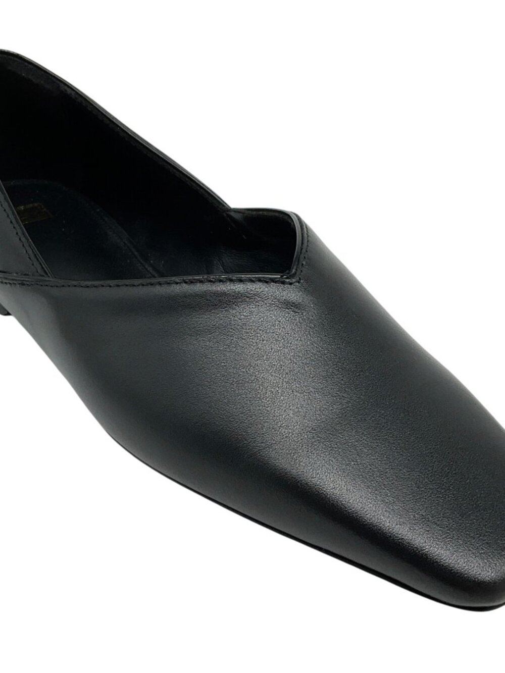 Toteme Black Leather The Everyday Flats
